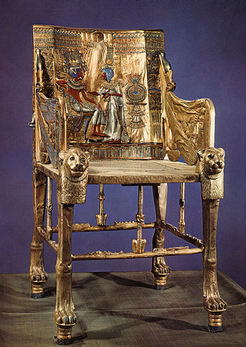 trône toutankhamon 18e dynastie